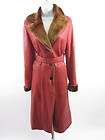 nwt sylvie schimmel red leather brown shearling fur reversible jacket