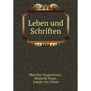    Heinrich Seuse , Joseph von GÃ¶rres Melchior Diepenbrock  Books
