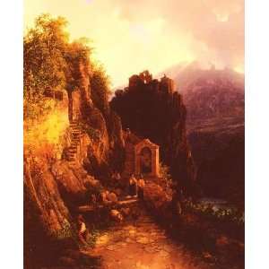   , painting name: Alpine Landscape, By Ender Thomas Home & Kitchen