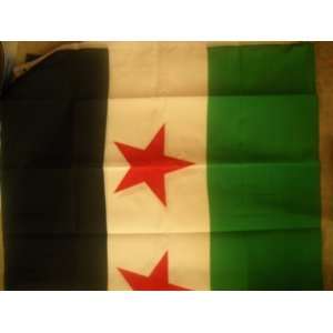  Syrian Flag   3ft By 5 Ft   2 Pcs for $15: Everything Else