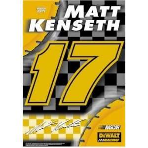  #17 Matt Kenseth Double Sided 28x40 Banner: Sports 