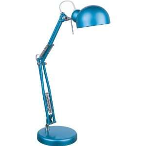 Sympa Collection 1 Light 23 Blue Metal Adjustable Desk Lamp with Blue 