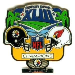  Super Bowl 43 Champs Pin, Medium Size