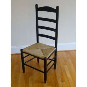  High Back Wooden Ladder Back Chair with Woven Seat: Home 