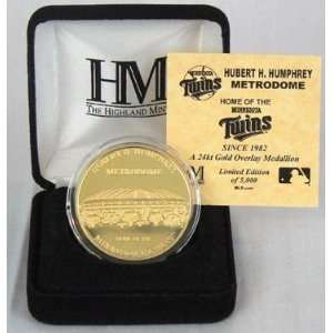  Hubert H. Humphrey Metrodome 24Kt Gold Commemorative Coin 