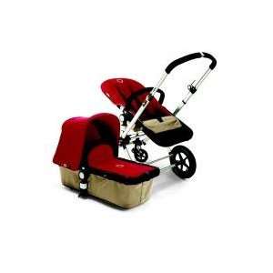Bugaboo Cameleon Stroller Sand Base, Red Canvas Fabric NEW