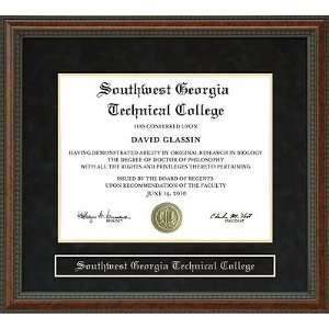   Georgia Technical College (SWGTC) Diploma Frame: Sports & Outdoors