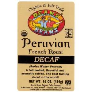  Peru French Roast Decaf Coffee   1 lb.