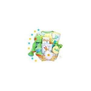    Froggy Fun At The Pond Baby Gift Basket   Personalized: Baby