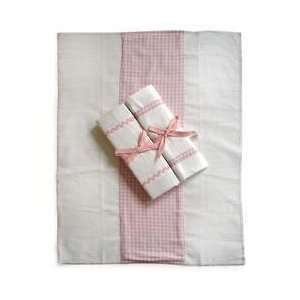  Tadpoles Classics Gingham Pink   Burp Cloths: Baby