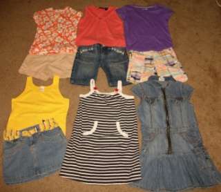 Girls Trendy Summer Clothes Lot Size 7 8 GYMBOREE JUSTICE TCP GAP 