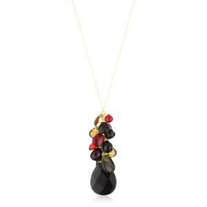  Susan Hanover Earthly Black and Red Stone Cluster 