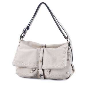 MDQ00228CR Cream Deyce Lauren Quality PU Women Satchel Bag Handbag 