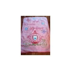   , Dream and Believe Baby Blanket with Carriage and Butterflies: Baby