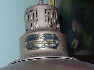 have for auction a vintage GE sunlamp. The name plate is marked