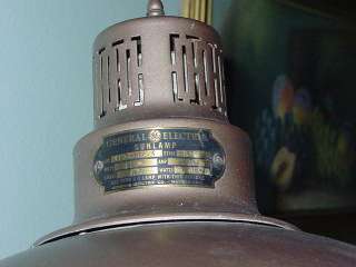 have for auction a vintage GE sunlamp. The name plate is marked: