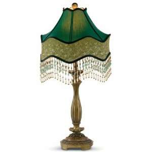  Dale Tiffany Beaded Emerald Table Lamp: Home Improvement
