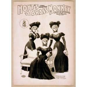 Poster Hoyts comic whirlwind, A brass monkey a satire on superstition 