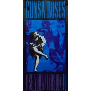  Guns N Roses 30x60 Use Your Illusion II Promo Poster 1991 