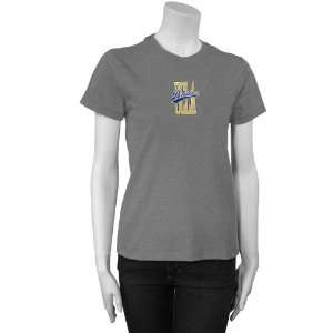  UCLA Bruins Ash Ladies Stretch Logo T shirt Sports 