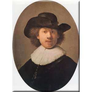  Self portrait 12x16 Streched Canvas Art by Rembrandt: Home 