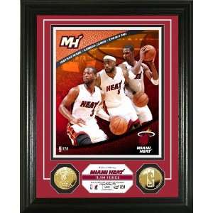   Miami Heat Team Force 24KT Gold Coin Photo Mint: Sports Collectibles