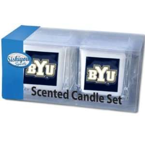  BYU COUGARS OFFICIAL LOGO CANDLE SET