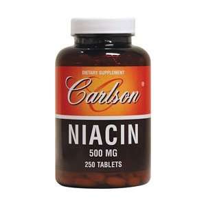  Carlson Labs   Niacin 500 mg 250 tabs Health & Personal 