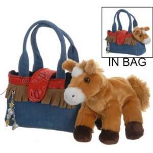   FILLY HORSE Fancy Pals Pet Carrier   Purse w/ 8 Plush: Toys & Games