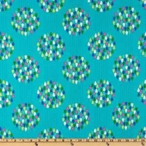  44 Wide Summersault Raindrops Turquoise Fabric By The 
