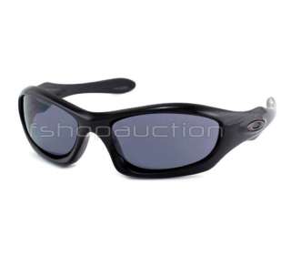 Oakley 05 020 Monster Dog Polished Black Grey Mens Sunglasses New 