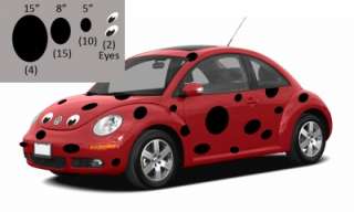   Bug Beetle Ladybug, Ladybug decals for VW Bug Beetle, VW Bug decals