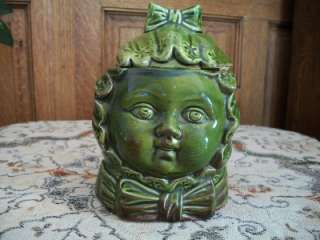 VINTAGE DOUBLE FACED TOBACCO JAR RARE  