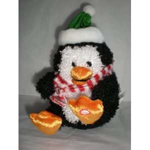 Musical Penguin Animated, Christmas Tunes Up on a Housetop, Jingle 