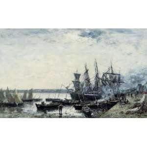   painting name: Camaret the Port 1, By Boudin Eugène  Home & Kitchen