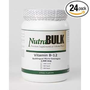 NutraBulk Vitamin B 12 2500mcg Sublingual Tablets 250 