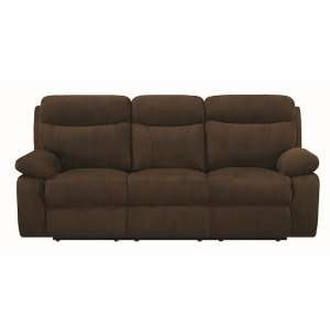   Sofa with Stitching in Dark Brown Microfiber Fabric: Home & Kitchen