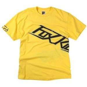  Fox Racing Supersonic Split T Shirt   Small/Yellow 