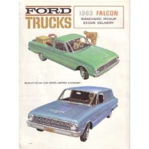  1963 FORD FALCON RANCHERO SEDAN DELIVERY Sales Brochure 