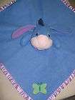 disney eeyore butterfly blue baby security blanket lovey plush toy