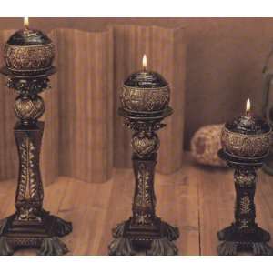   : Pineapple Candleholders with Matching Candles Set/3: Home & Kitchen