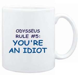  Mug White  Odysseus Rule #5: Youre an idiot  Male Names 