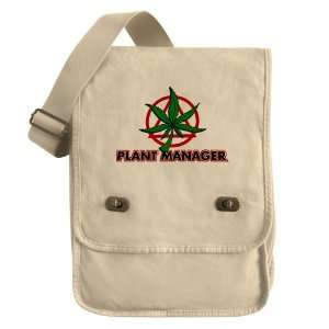    Messenger Field Bag Khaki Marijuana Plant Manager 