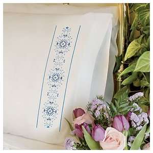    Vines and Borders Crewel Embroidery Pillowcases: Office Products