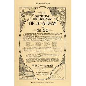  Vintage Ad Field and Stream Magazine Sportsmen   Original Print Ad 