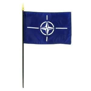  NATO 4 x 6 Stick Flag: Patio, Lawn & Garden