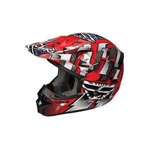   FLY RACING KINETIC DASH HELMET (LARGE) (RED/WHITE/BLACK): Automotive