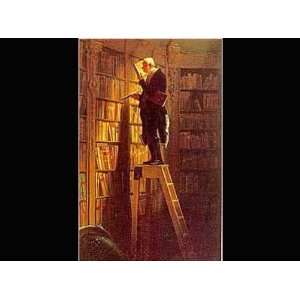 Bookworm by Karl Spitzweg. Size: 16 inches width by 20 inches height 