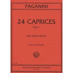  24 Caprices, Opus 1 By Nicolo Paganini (1782 1840 