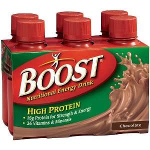 Boost High Protein Nutritional Energy Drink, Chocolate, 6ct
